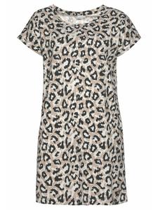 Ночная рубашка LASCANA, цвет ecru-nougat-schwarz