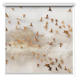Рулонная штора Tulup Vogelschwarm, 120 х 180 см