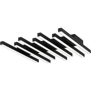 Светодиодный потолочный светильник EGLO «PADULARI» черного цвета из алюминия и стали / со встроенным светодиодом - 25,6 Вт, черный