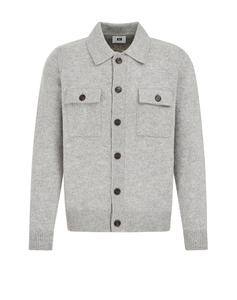 Вязаный кардиган WE Fashion, светло-серый