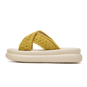 JOSINY Бесшумные противоскользящие антибактериальные быстросохнущие шлепанцы женские бежевые, цвет Beige