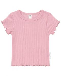 Huxbaby футболка с румяным рубчиком, Blush