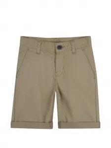 Шорты с подворотами BOSS Kidswear, бежевый