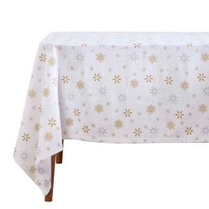 Скатерть Homescapes белый, 137/137 см