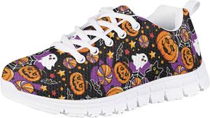 Модные детские кроссовки для девочек, повседневная обувь для отпуска Fonplted, Pumpkin Ghost