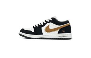 Air 1 устойчивые к истиранию низкие баскетбольные кроссовки Vintage Unisex Jordan, мокко