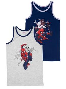 Spiderman Комплект из двух маек-топов Marvel Spider-Man сине-серого цвета