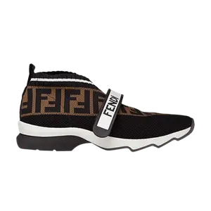 Кроссовки Fendi Wmns FF Motif Rockoko Sneaker Black Brown, черный