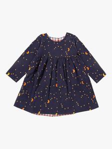 Детское хлопковое реверсивное платье Little Green Radicals, Navy/Multi