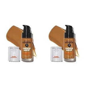 Жидкая тональная основа ColorStay для комбинированной и жирной кожи SPF 15 Pecan 1,0 унции — упаковка из 2 шт. Revlon