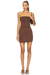 Безбретельное мини-платье Kelia Superdown, brown