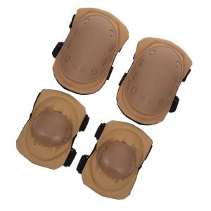 Комплект из 4 налокотников для езды на велосипеде, прочная защитная экипировка, мужские налокотники для велоспорта, универсальный аксессуар для активного отдыха Abaodam, Brown