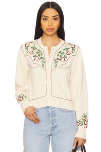 Кардиган с западным узором The Great, natural