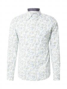 s.Oliver Рубашка на пуговицах приталенного кроя в белом цвете