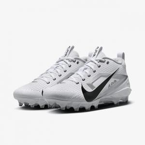 Бутсы для футбола Nike Alpha Menace 4 Varsity FN0027-100 мужские, белые, черные, ACAD452 Nike, белый