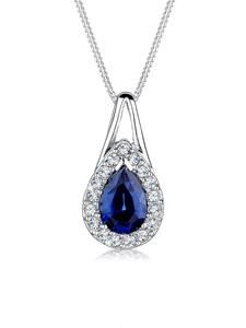 Elli Колье из серебра 925 пробы с подвеской синего цвета