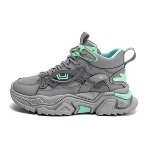 NANJIREN Антискользящие износостойкие мужские высокие кэжуал кроссовки серые, цвет Gray