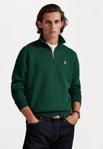 Толстовка Polo Ralph Lauren DOUBLE-KNIT QUARTER-ZIP PULLOVER, Vintage Pine/Dark Green