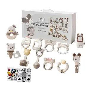 Детская игрушка, погремушки для успокоения малыша, бокс для новорожденного, бокс на первый месяц, развивающие игрушки на день рождения Disney