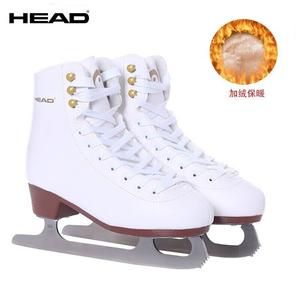 HEAD Коньки для фигурного катания для начинающих, взрослые, модель F200, белые, с подкладкой из флиса, лезвия заточены, размер 37