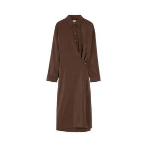 Платье Lemaire Straight Collar Twisted Dress, Brunette