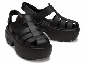 Туфли Crocs Stomp Fisherman Sandal, черный