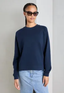 Свитшот с круглым вырезом и центральным логотипом в тон Marc O'Polo Denim, Navy Teal