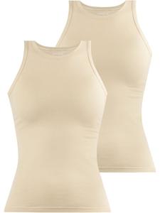 Топ Janice 2 x Damen hochgeschlossen Nauta, бежевый