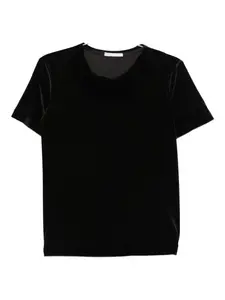 Велюровая футболка Cenere Gb, черный