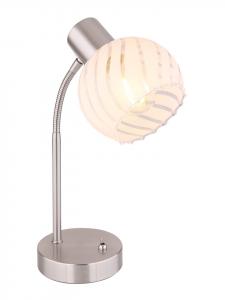 Настольная лампа WILLY в серебре Globo lighting