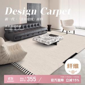 Xinglianxin Ковер 180х250 см для гостиной/спальни в светлом люксовом стиле, waterproof, моющийся, велюровый