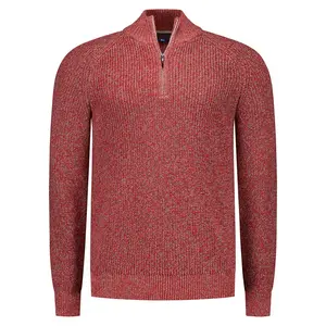 Свитер Nza New Zealand 25HN411 half zip, красный