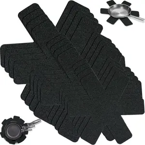 Набор из 12 фетровых защитных чехлов для кастрюль, штабелируемая защитная упаковка, регулируемый размер, многоразовые для кастрюль, кастрюль и мисок, кухонных принадлежностей (38/35/26 см) Markenlos