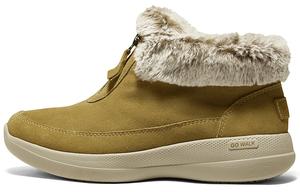 Зимние ботинки женские Skechers с мехом, желто-коричневый