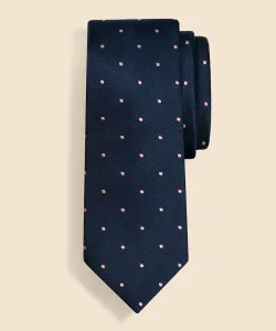 Галстук Silk Dot Rep, сделано в США.