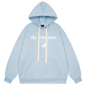 Свитшот для осени и зимы унисекс The Simpsons, синий