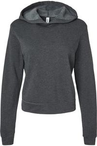 Женская классическая толстовка с капюшоном BELLA + CANVAS, темно-серый
