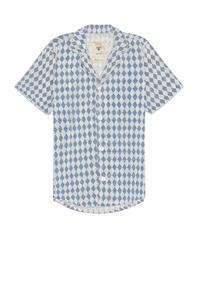 Рубашка Oas Navy Diamond Cuba Terry, синий