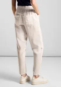 Свободные джинсы STREET ONE, завышенная талия, бежевый