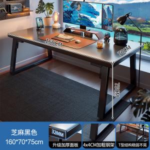 Компьютерный стол Naijia 160x70 см черный с утолщенной столешницей 32 мм для дома, офиса и гейминга