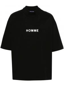 Comme des Garçons Homme футболка с надписью, черный