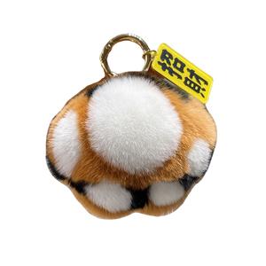 Маленький тигр лапка хвост с благоприятной табличкой милые модные брелоки куклы плюшевый подвес A little tide to play