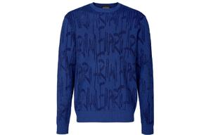 Футболка свободного кроя мужская синяя EMPORIO ARMANI