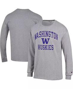Мужская футболка с длинным рукавом Heather Grey Washington Huskies High Motor Champion, серый