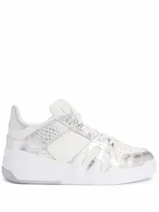 Кеды Talon с тиснением под кожу крокодила Giuseppe Zanotti, белый