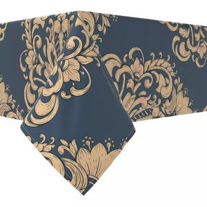 Прямоугольная скатерть, 100 % хлопок, 60х120 дюймов, цветочный 161