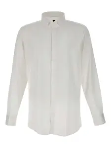 Рубашка с высоким воротником и манжетами Carlo Pignatelli, белый