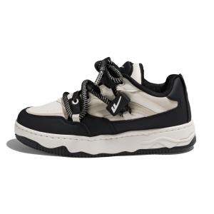 WARRIOR Лоу-топ скейтерские кроссовки бежево-черные, цвет Beige/Black