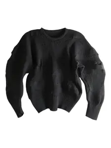 Топ с ребристыми вставками Issey Miyake, черный