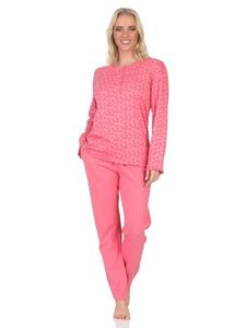Пижама NORMANN Langarm Minimalprint, цвет beere